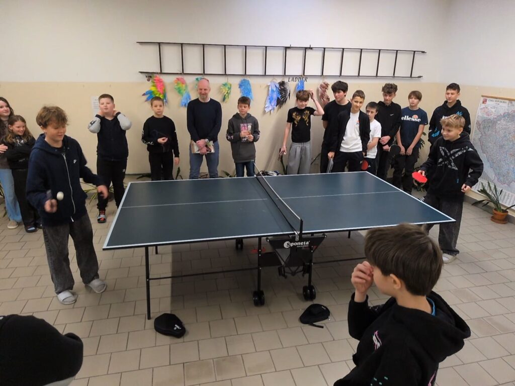 Pingpongové klání na naší škole